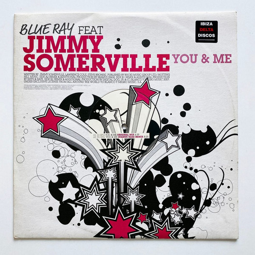 Blue Ray Jimmy Somerville - You & Me - Vinilo Spain Nm
