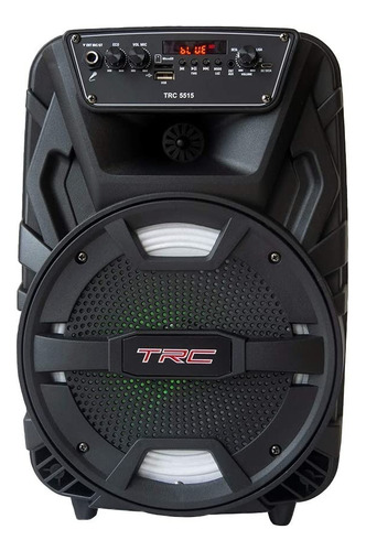 Alto-falante TRC Sound TRC 5515 portátil com bluetooth preto 110V/220V 