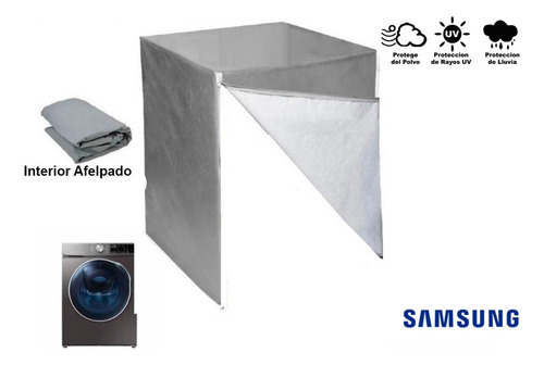 Cobertura De Lavadora Samsung 25 Kg Wf25a8900av/ax Frontal