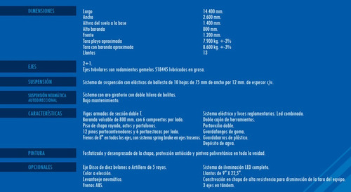 Semirremolque Baranda Cormetal 2+1 14,40 Mts
