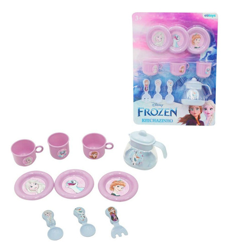 Brinquedo Para Criança Jogo De Chá Infantil Frozen 10 Peças