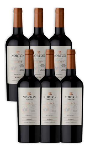 Norton Select Harvest Vino Malbec Caja X6u 750ml Mendoza