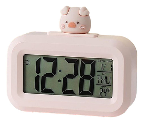 Reloj Despertador Digital De Cabeza De Cerdo Grande
