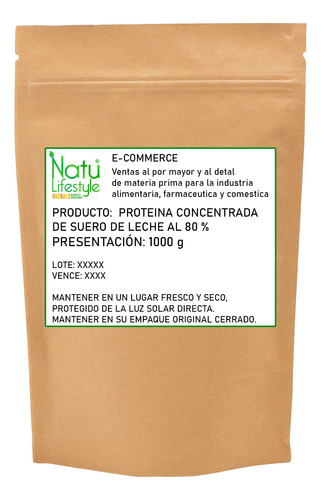 Proteina Suero Al 80% X 1000 G - g a $110