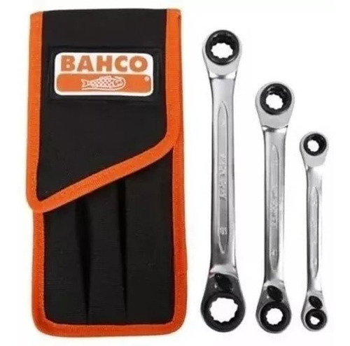 Imagen 2 de 7 de Set Llaves De Ajuste S4rm/3t Bahco Ratchet
