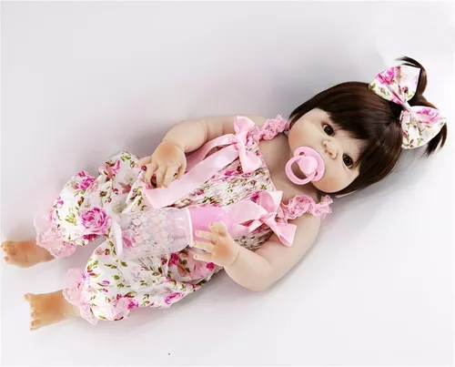 Bebê Reborn Alice 100% Silicone 55cm - Frete Gratis - Forever Outlet