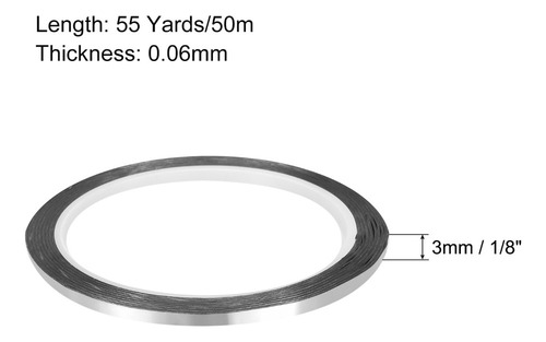 6 Cinta Metálica Autoadhesiva De 3 Mm Cinta Decorativa Plate