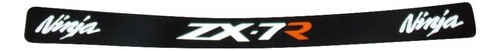 Adesivo Viseira Refletivo Compatível Kawasaki Zx7r Faixa 16 Cor VISEIRA REFLETIVA KAWASAKI NINJA ZX7R - PRETO