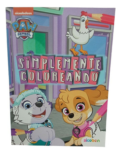 Libro Para Colorear De Paw Patrol Sicoben