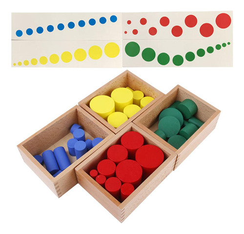 Juguetes Apilables De Cilindros Montessori Para Niños Y