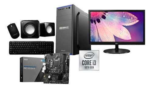 Pc Armada Intel Core I5 10400 Msi H510m 240gb Ram 8gb LG 19 