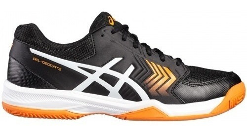 Tênis Asics Gel Dedicate 5 Clay Preto E Laranja
