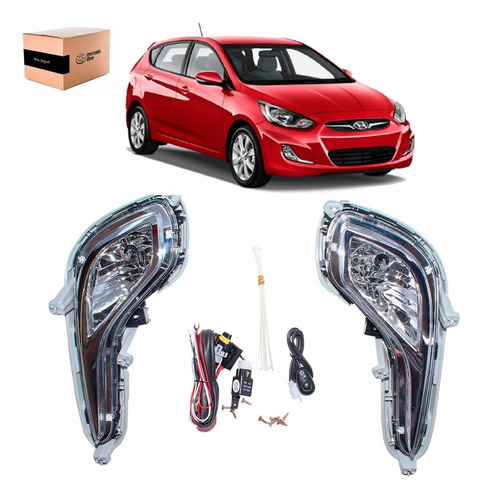 Juego Neblineros Hyundai Accent Rb 1.4 2011 2018 C/cables