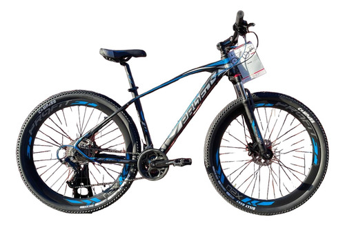 Bicicleta Mtb Profit Boston 27 Vel Negro/azul 