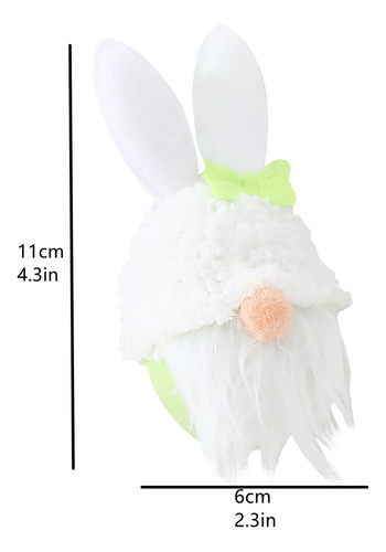 Colgante De Muñeca Sin Rostro Con Forma De Orejas De Pascua,