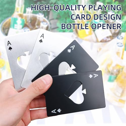 Paquete De 100 Abrebotellas Ace Of Spades, Tarjetas De Crédi