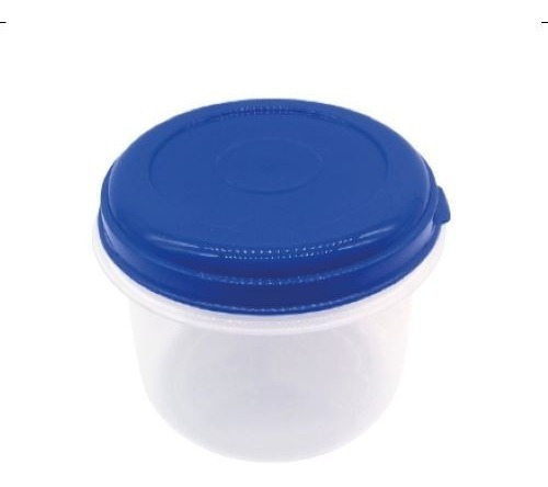 Imagen 1 de 2 de Contenedor Redondo De Plástico Con Tapa Hermética 1.6l