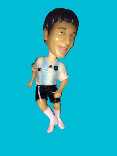 Muñeco Messi De Plastico Mueve La Cabeza Ideal Adorno Torta