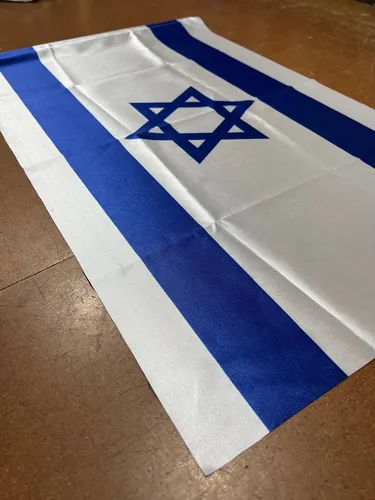 Bandera De * Israel * 50x80 Cm Con Varilla De 1 Mt * Premium