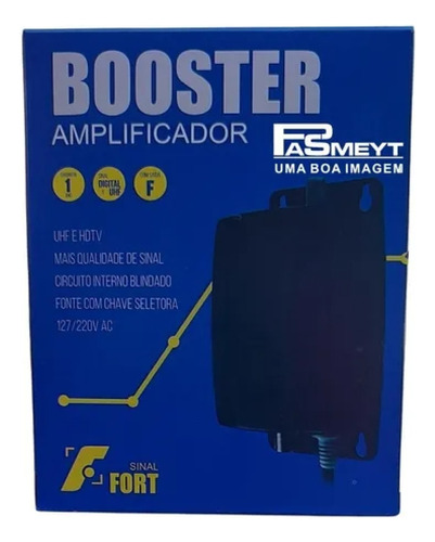 Booster Amplificador Para Antena Uhf Analógica E Digital