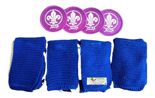 Kit 4 Borlas Scouts Mas 4 Insignias De Compromiso Un Color