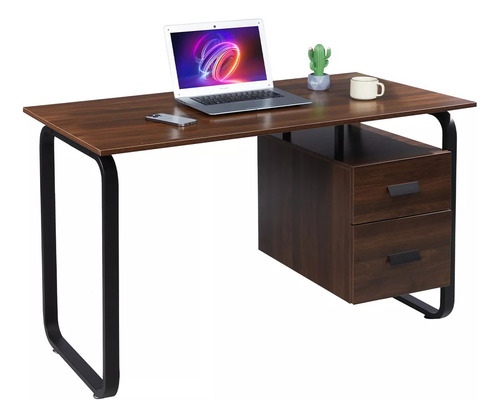 Mesa De Estudio De Oficina Minimalista Guogo Escritorio Con Dos Cajones Estudio Para Oficina En Casa
