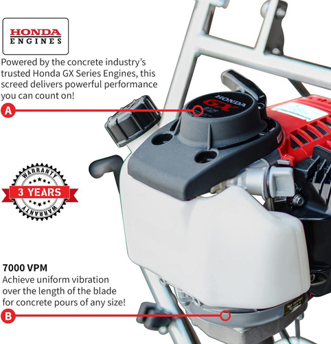 Tomahawk - Motor De Rosca De Hormigón Vibratorio De Gas Hond