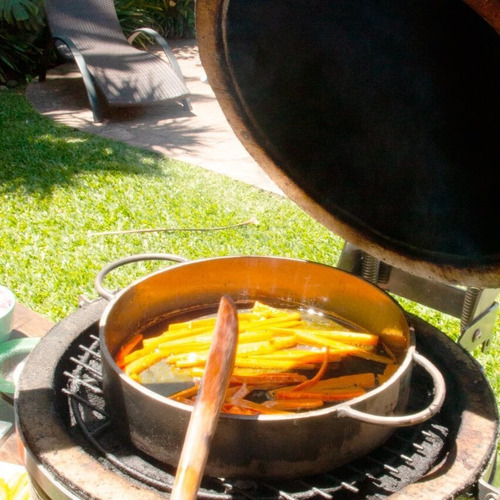 Imagen 6 de 10 de Accesorio Disco Grande Para Kamado B10 Parrilla Ahumador