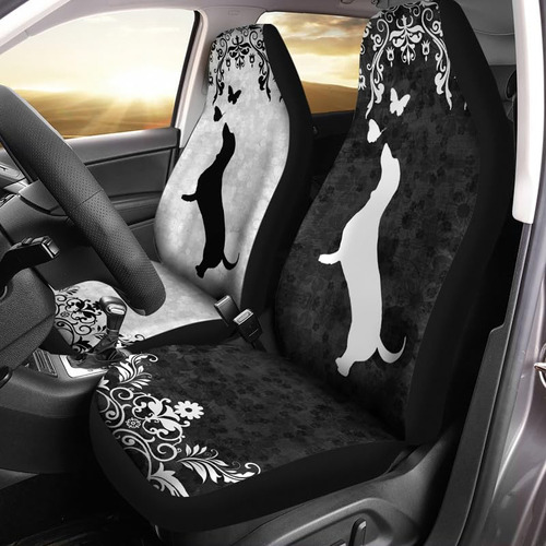 Bulopur Funda Asiento Automovil Color Negro Blanco Perro Suv