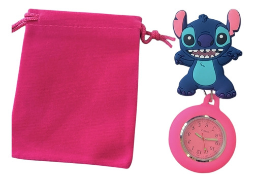 Reloj Para Enfermera Modelo Stitch Fucsia
