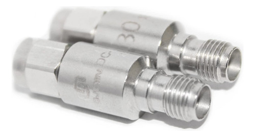 Tojoin Atenuador Coaxial Rf Sma Macho Hembra Dc-8ghz 2w 30db