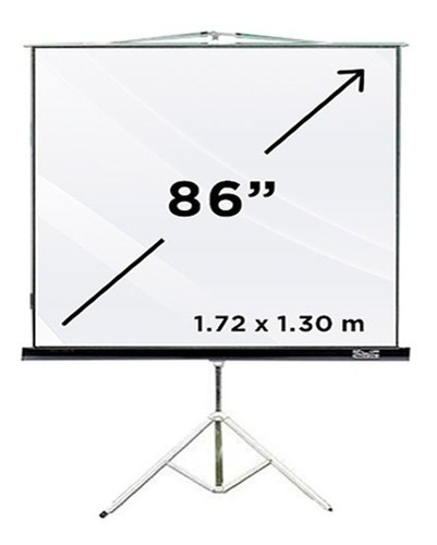 Pantalla De Proyección Kps-102b Con Trípode 172x130cm 86''