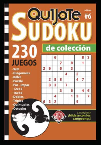 Quijote Sudoku N°6 De Coleccion: 230 Juegos