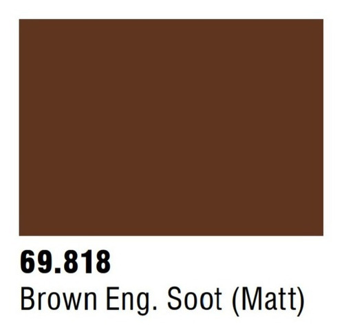 Vallejo 69818 Brown Engine Soot Matt Weathe Mecha Tinta 17ml