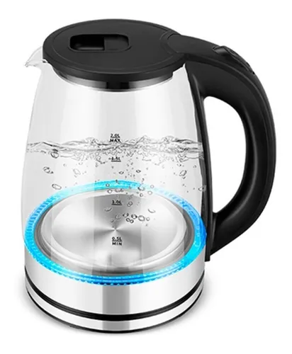 Hervidor De Vidrio Transparente 1.8 Litros Jarra De Agua Cuotas