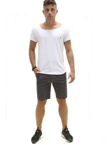 Imagen 2 de 6 de Bermuda China Gabardina Liviana Lisa Spandex