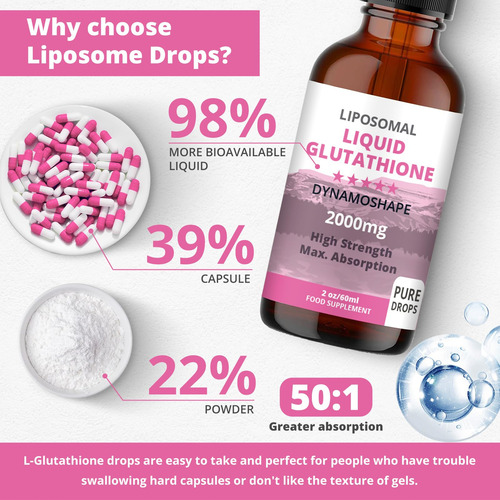 Suplemento De Glutationa Lipossomal De 2000 Mg Com Vitamina
