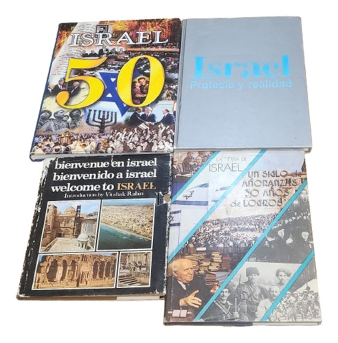 Lote De 4 Grandes Libros Sobre Israel. Tapa Dura. Oferta!