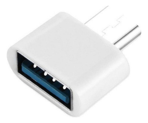 10 Adaptadores Otg Usb 3.1 Macho A Usb 3.0 Hembra Color Blanco