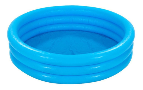 Alberca Inflable Circular Crystal Azul De Niño Hogar Intex