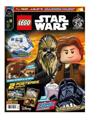 Revista  Lego Panini Star Wars # 10 Nave  Halcón Milenario