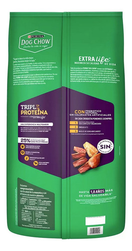 Alimento Para Perro Purina Dog Chow Triple Proteina 18kg
