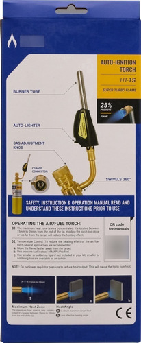 Maçarico Bico Portátil Turbo Torch 3kw + Refil Mapp 400g