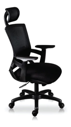 Silla Sillon De Oficina Ejecutivo Malla Base Cromada