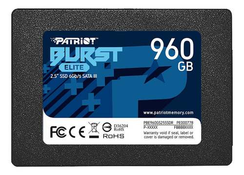 Disco Solido Ssd Patriot Burst Elite 960gb Sata 3 2.5'' 