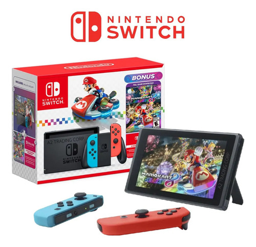 Nintendo Switch +mario Kart 8 Deluxe +12 M Nintendo +control Negro
