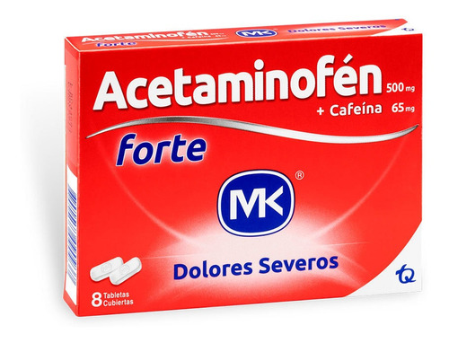 Acetaminofen Forte (mk) Caja X 8 Tab