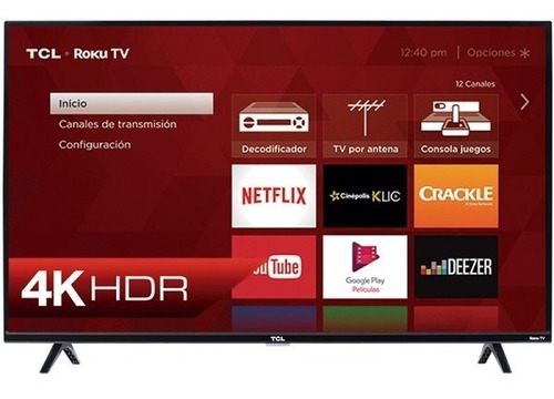 Smart Tv Tcl 65 4k Uhd Roku Tv Hdmi Usb Wifi 65s425