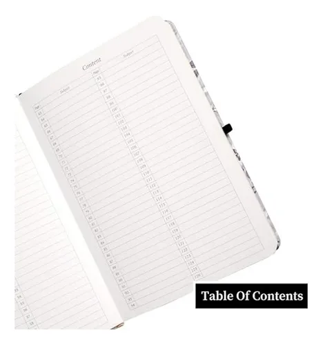 Cuaderno A5 Puntos Flores Gris Con Bolsillo Y Banda Elástica