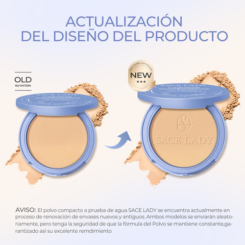 Base de maquillaje en polvo Sace Lady Maquillaje Polvo SL240 tono 01 marfil clásico - 10.351mL 10g